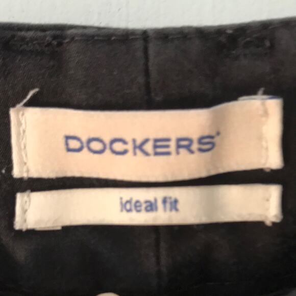 Dockers Metro Capri Ideal Fit Ankle Length Crop Dress Pants Pockets Black Size 4 - Picture 6 of 6